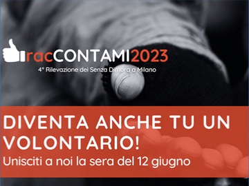 Volontari per la rilevazione dei senza dimora 
