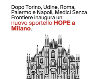Medici senza Frontiere apre uno sportello Hope